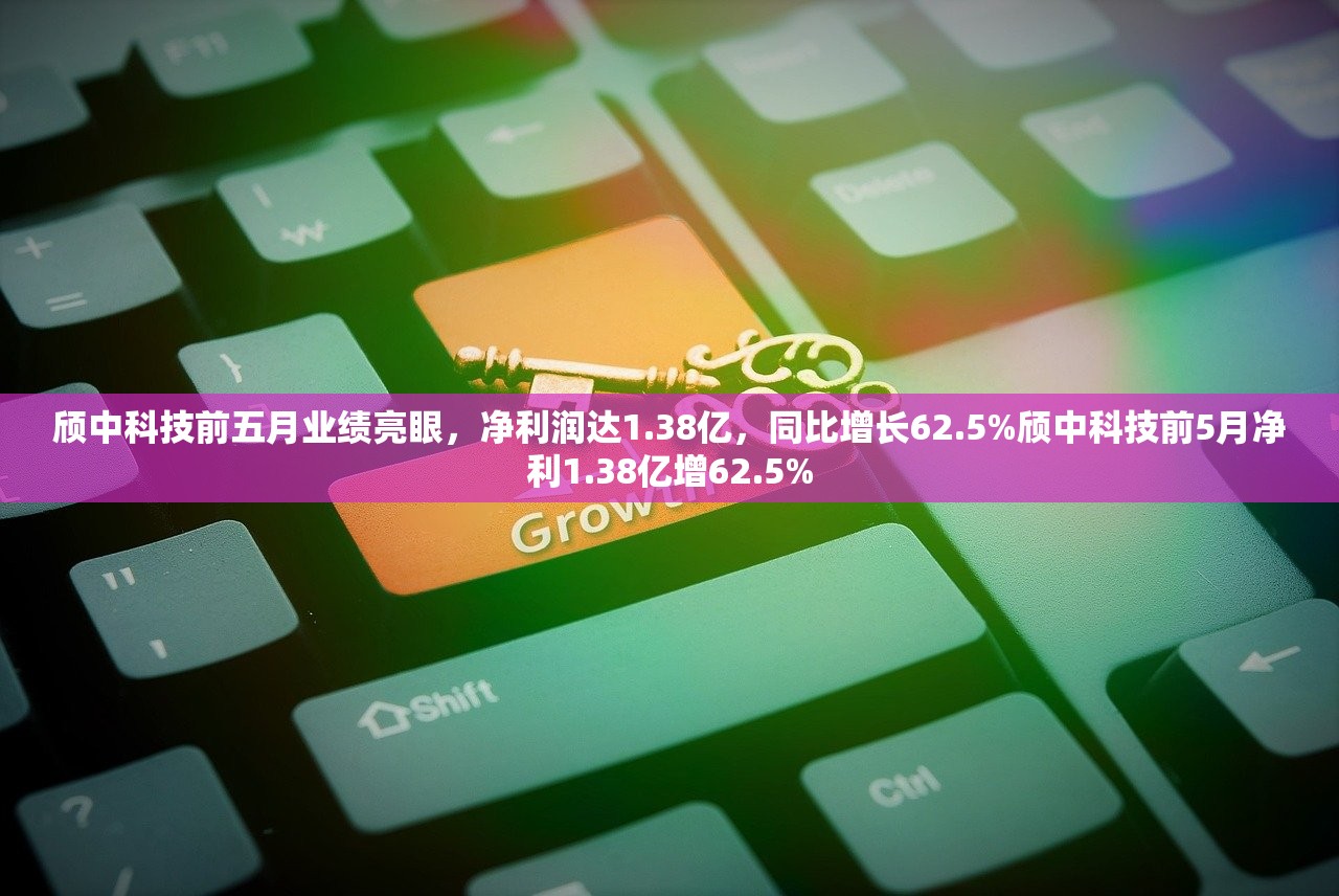 颀中科技前五月业绩亮眼，净利润达1.38亿，同比增长62.5%颀中科技前5月净利1.38亿增62.5%