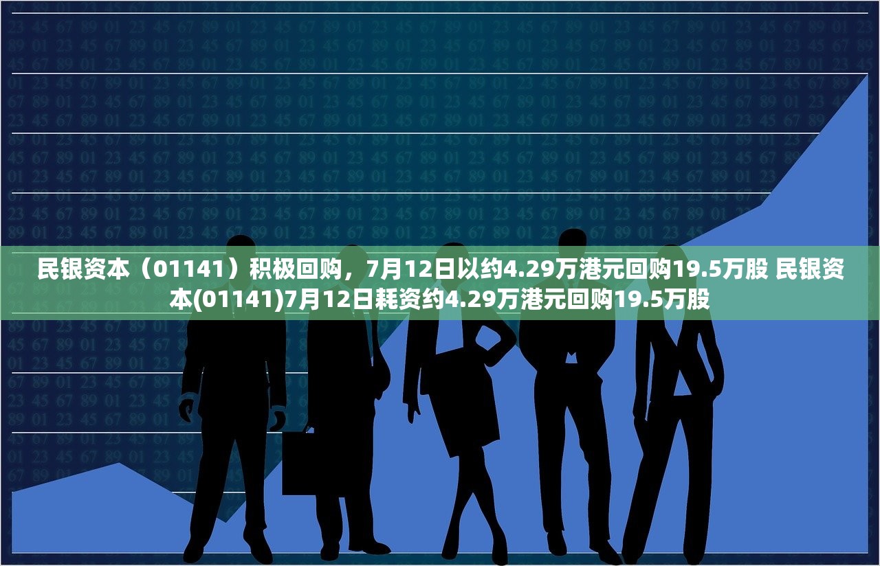 民银资本（01141）积极回购，7月12日以约4.29万港元回购19.5万股 民银资本(01141)7月12日耗资约4.29万港元回购19.5万股