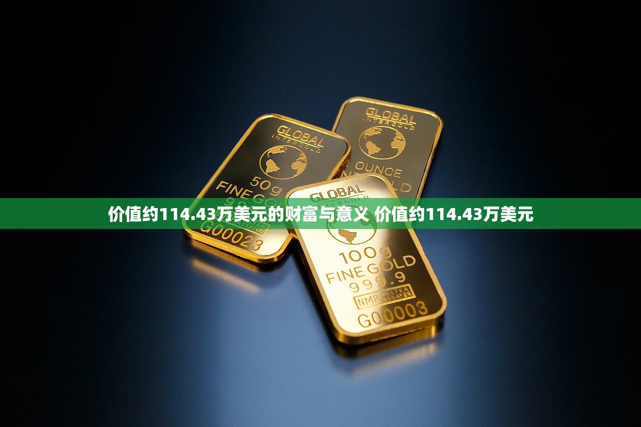 价值约114.43万美元的财富与意义 价值约114.43万美元