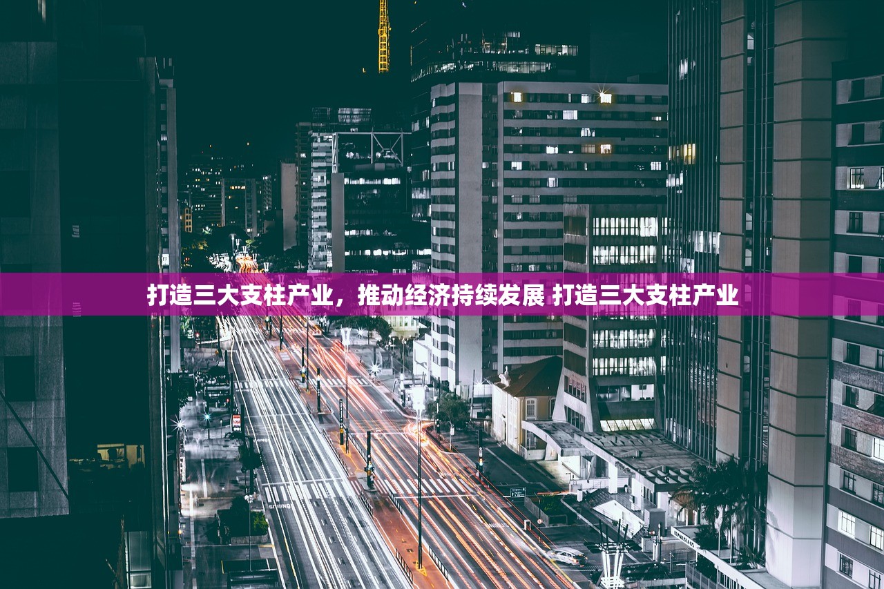 打造三大支柱产业，推动经济持续发展 打造三大支柱产业
