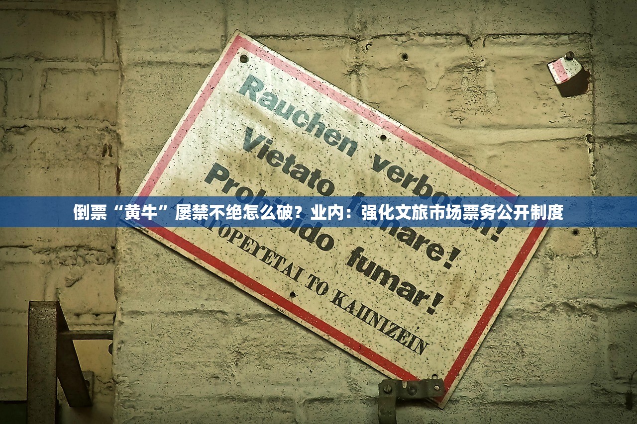 倒票“黄牛”屡禁不绝怎么破？业内：强化文旅市场票务公开制度