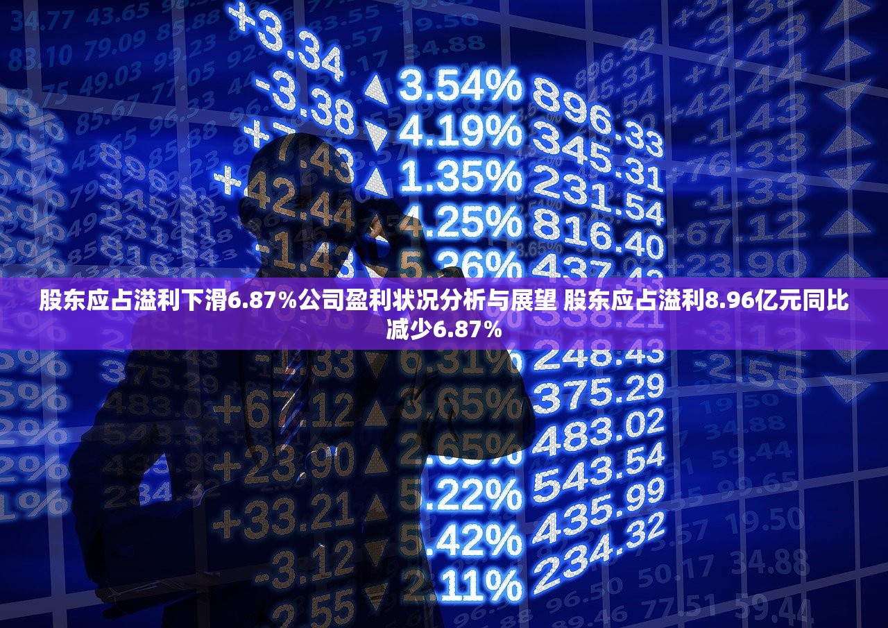 股东应占溢利下滑6.87%公司盈利状况分析与展望 股东应占溢利8.96亿元同比减少6.87%