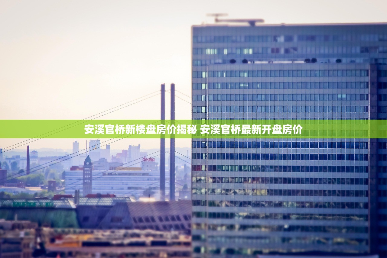 安溪官桥新楼盘房价揭秘 安溪官桥最新开盘房价