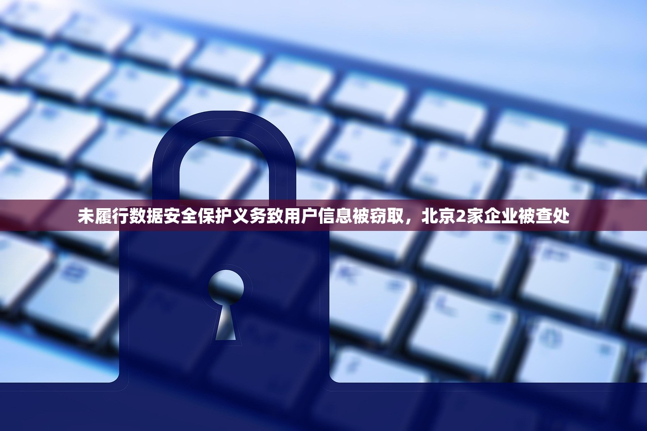 未履行数据安全保护义务致用户信息被窃取，北京2家企业被查处