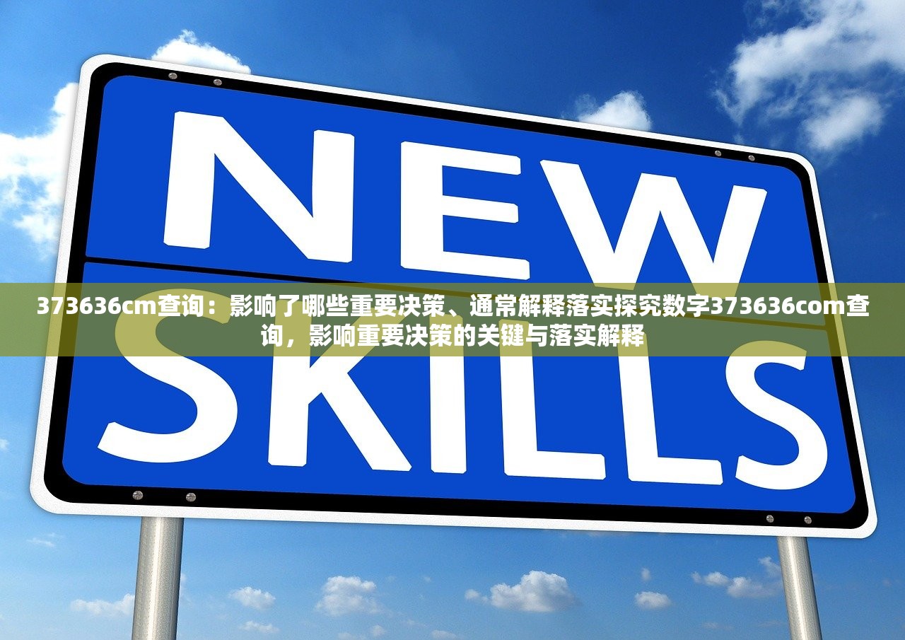 373636сm查询：影响了哪些重要决策、通常解释落实探究数字373636com查询，影响重要决策的关键与落实解释
