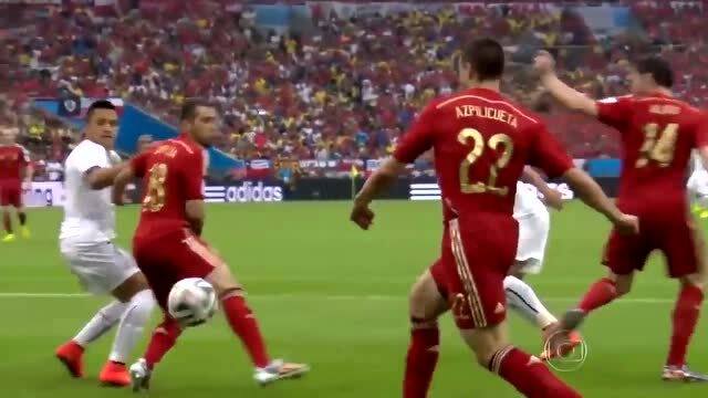 西班牙与智利，一场世界杯的经典对决—2014年世界杯回顾 西班牙 vs 智利2014